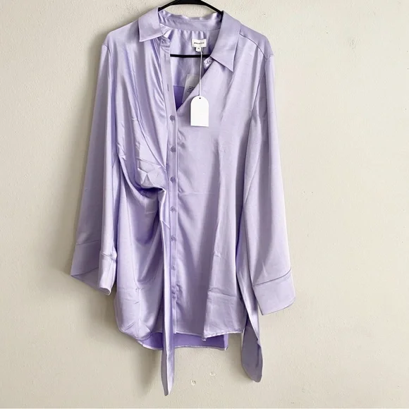 Song of Style Marta Satin Dress in Lavender Women's Size XS NWT *Read* - Picture 4 of 11